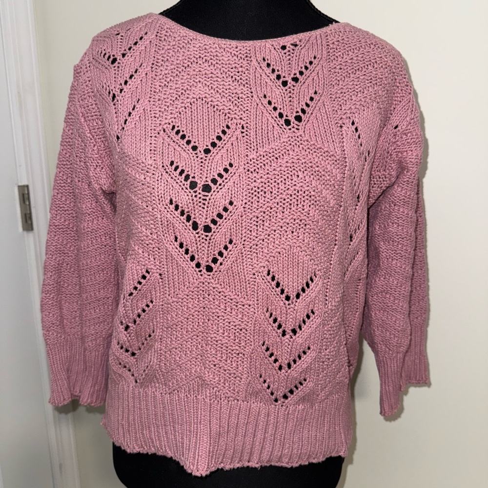 Vintage Knit Maven Pink Sweater